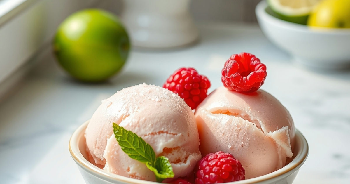Raspberry Lime Sorbet