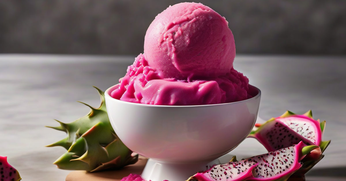 Tropical Dragonfruit Sorbet
