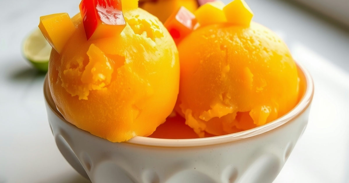 Mango Chili Lime Sorbet