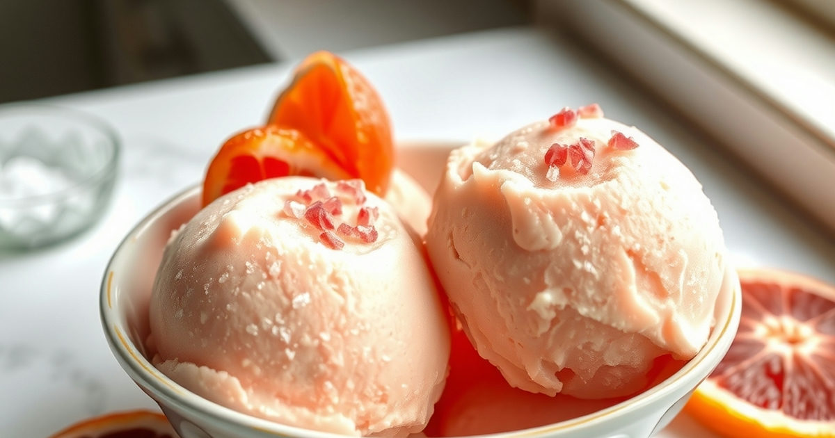 Blood Orange Zest Sorbet