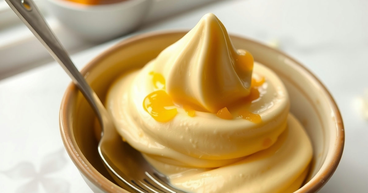 Mango Cardamom Frozen Yogurt